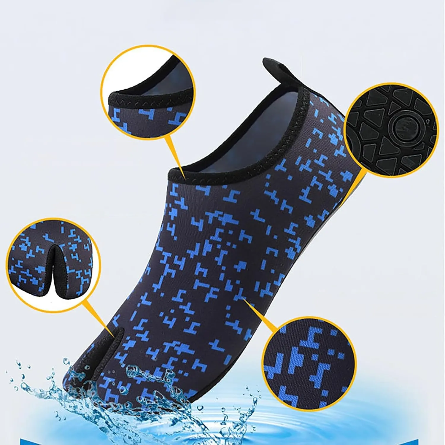 Beach Pool Swim Shoes Men Women Quick Dry Aqua Water Shoes Barefoot Surf Hiking Kayaking Diving Yoga Outdoor Sports Lightweight