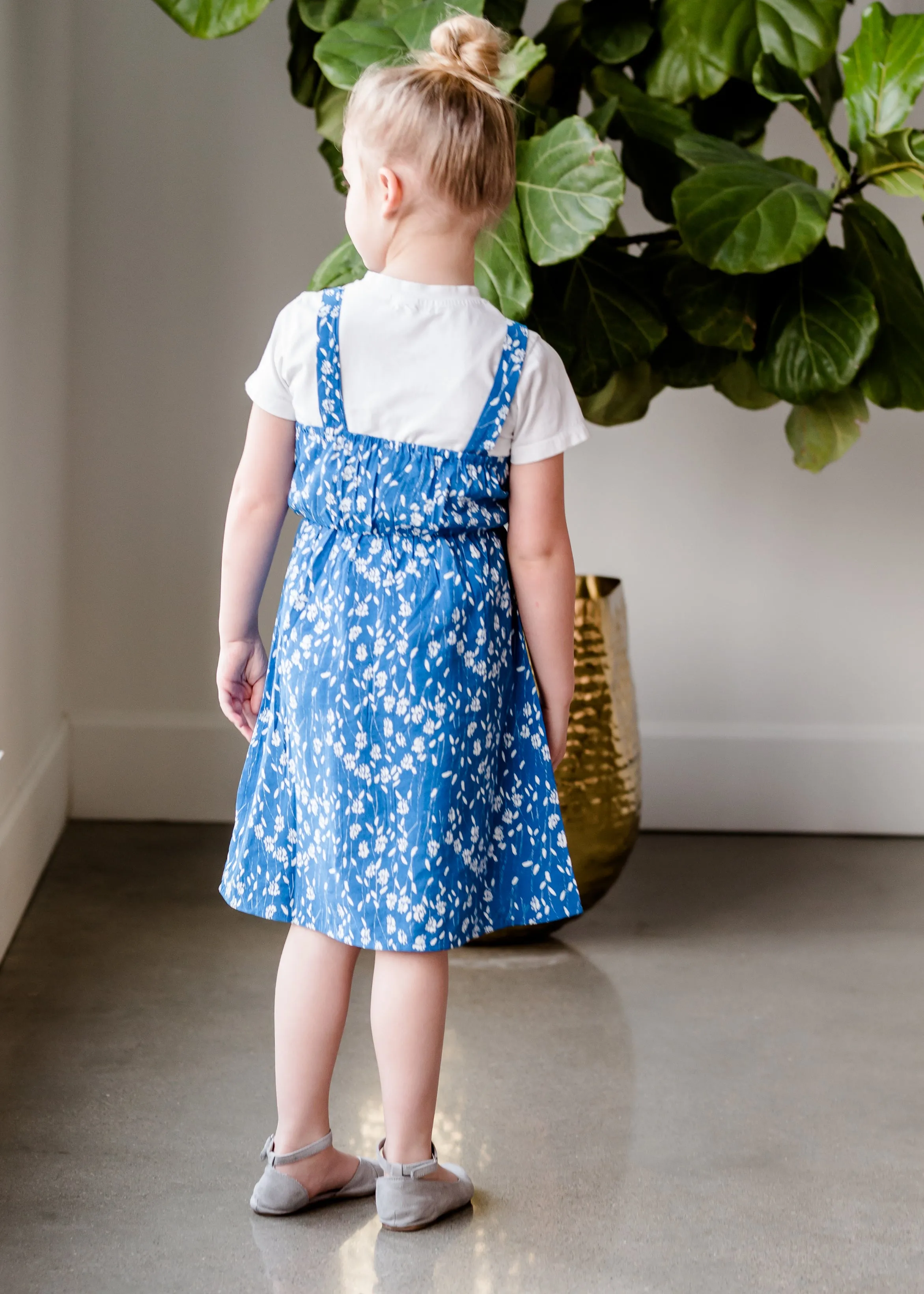 Blue Mix Midi Dress - FINAL SALE