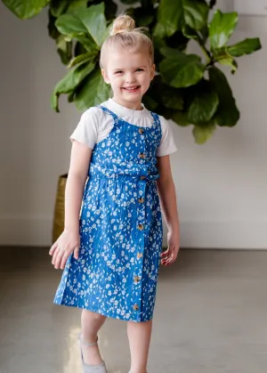 Blue Mix Midi Dress - FINAL SALE