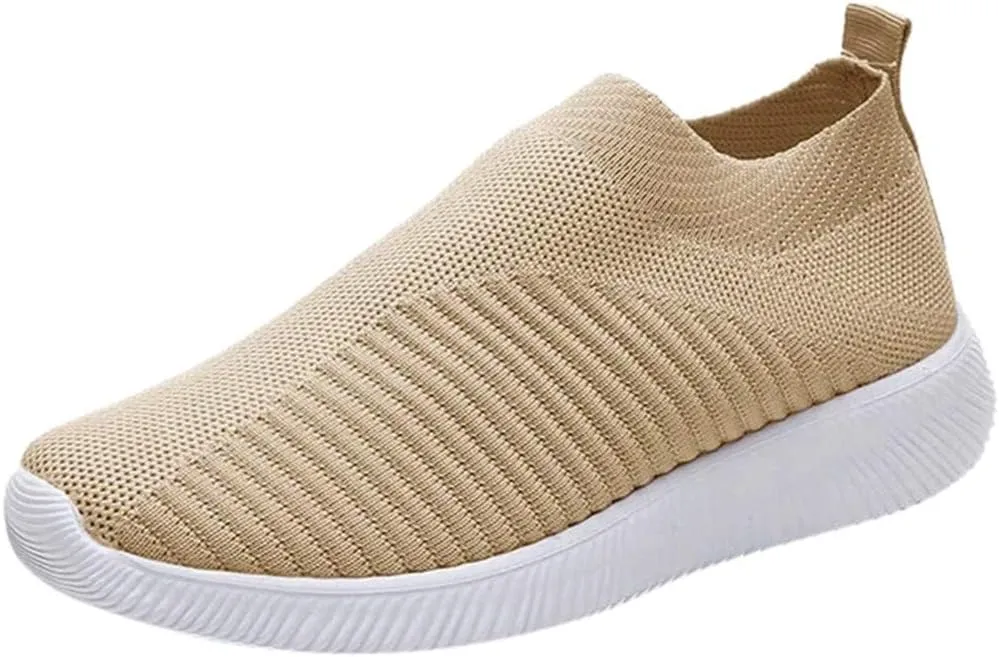 Women's Slip On Walking Shoes Running Comfortable Mens Running Shoes Wide Width Dressy Casual Shoes Women's Fashion Sneakers Red Tennis Shoe Cross Trainer Shoe
