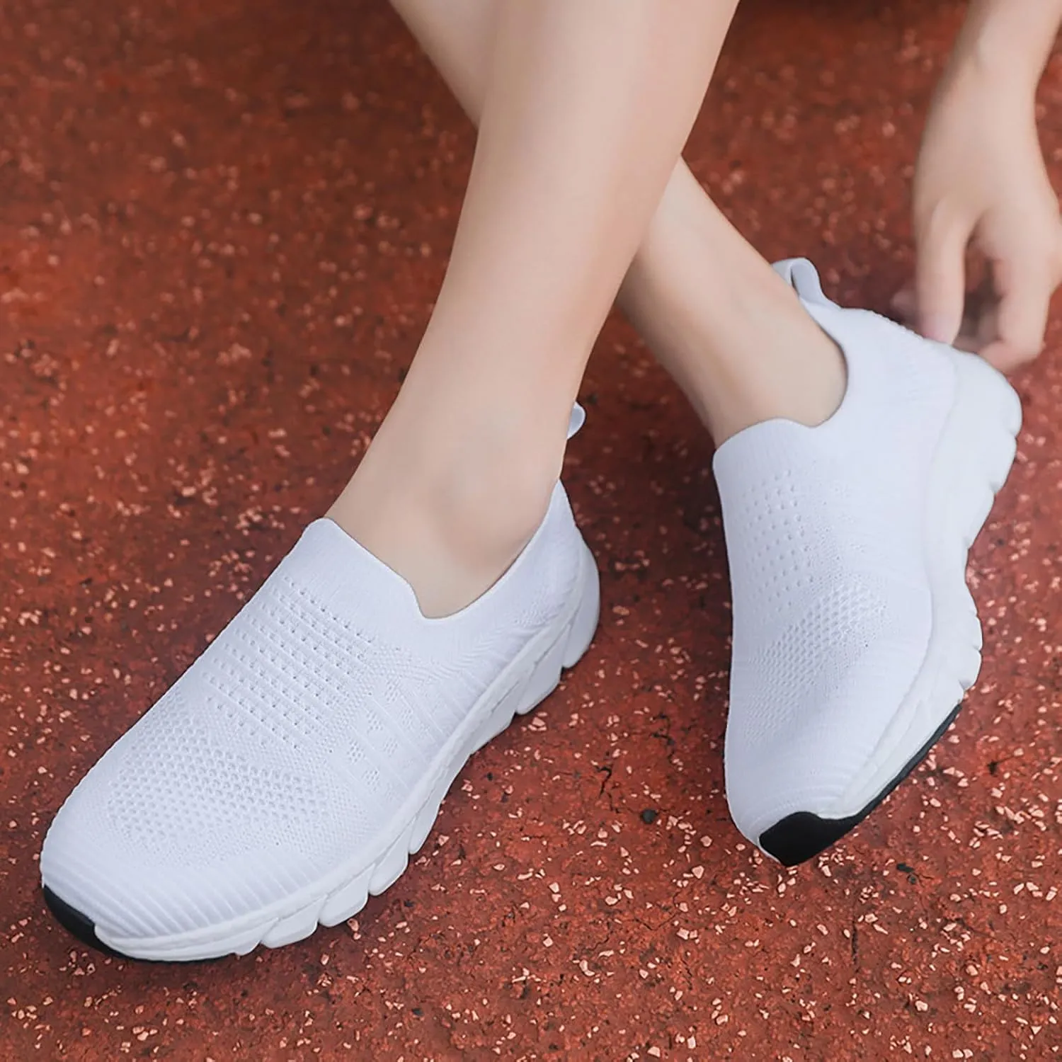 Women's Walking Shoes Cushion Comfortable Breeze Shoes Womens Running Shoes Dressy Shoes Dressy Casual White Sneakers Brown Tennis Shoe Loafers Dress Shoe